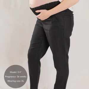 EMME Everyday Transitional Smocked Linen Pant